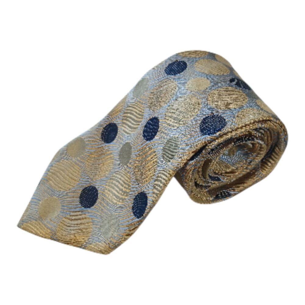 Bruno Piattelli Roma Extra Long Necktie Silk Geometric Pattern  4" x 68"